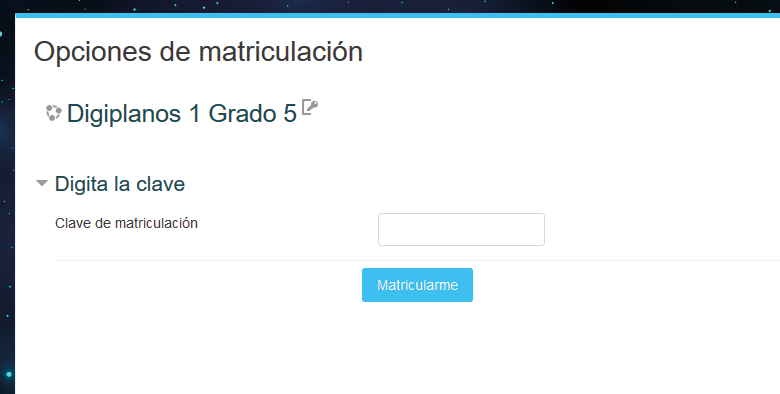 clave digita la clave matricula act SAI